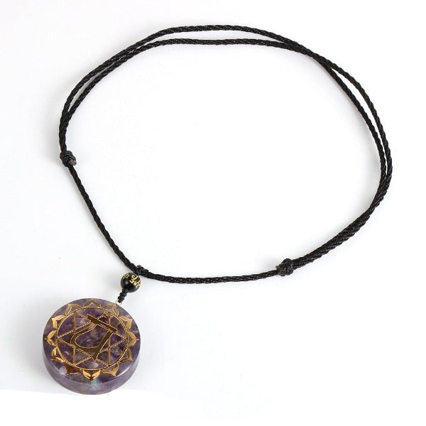 Orgonite Stone Pendant & Necklace for Men and Women Protection Meditation