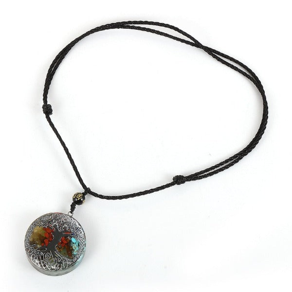 Orgonite Stone Pendant & Necklace for Men and Women Protection Meditation