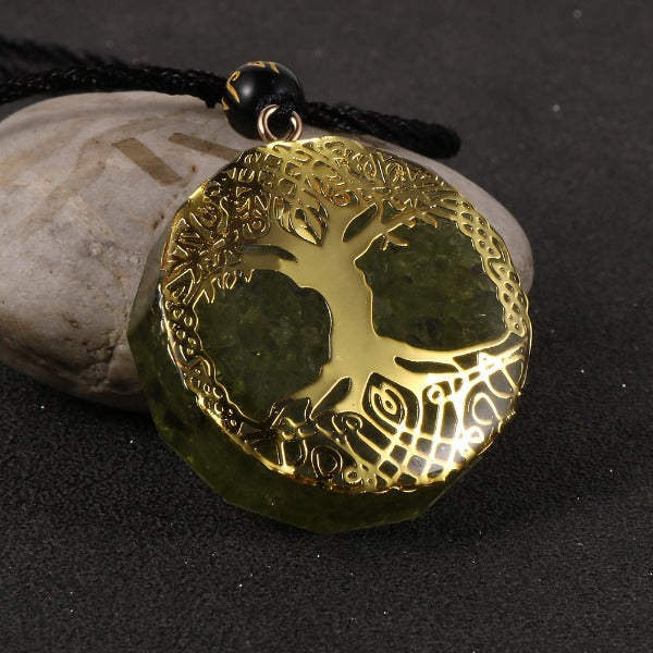 Orgonite Stone Pendant & Necklace for Men and Women Protection Meditation
