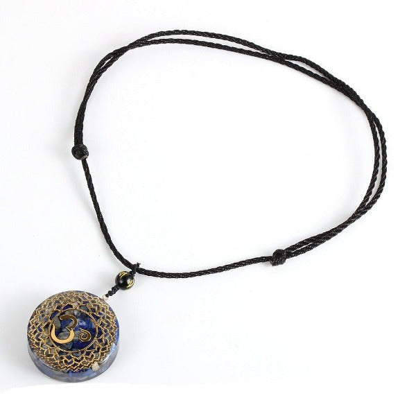 Orgonite Stone Pendant & Necklace Men Women Protection Meditation lapis lazuli