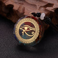Orgonite Stone Pendant & Necklace Men Women Protection & Meditation eye of oudjat