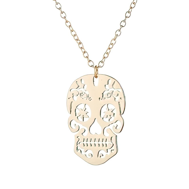 Gold Skull Pendant