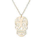 Gold Skull Pendant