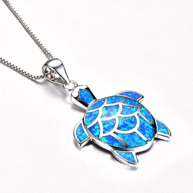 Blue Turtle Pendant