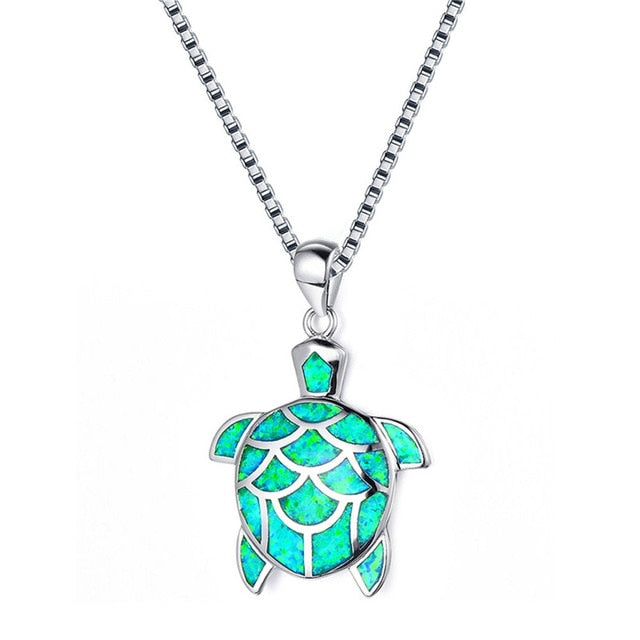 Pendentif Tortue vert