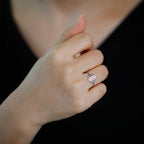 Petite Bague Fleur de Vie Femme argent