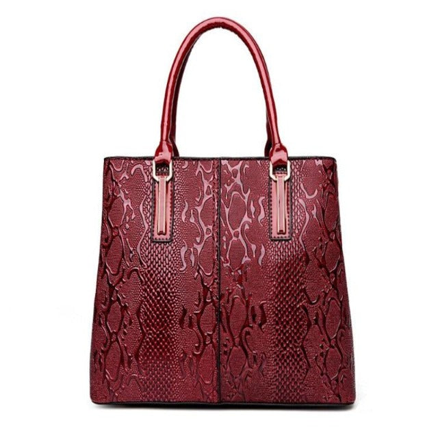 Bordeaux Leather Tote Bag
