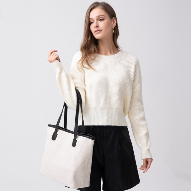 White Canvas Tote Bag