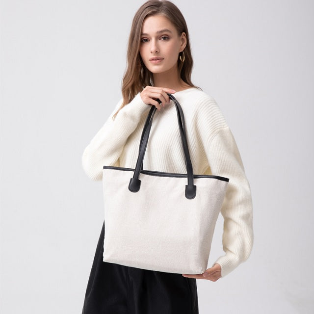 White Canvas Tote Bag