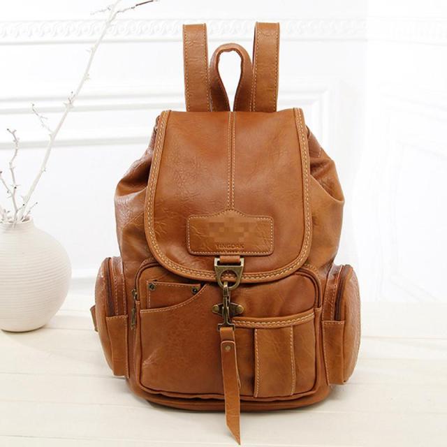 Vintage Leather Bag Backpack Satchel