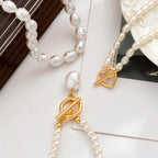 Set of 3 White Pearl Necklaces